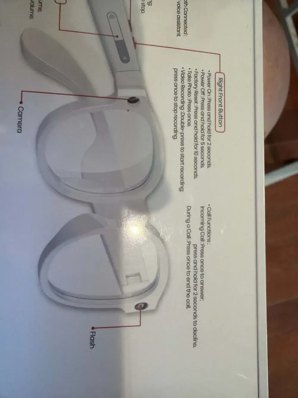 AIMB-S1‎ AI Smart Glasses with Camera and Bluetooth Audio